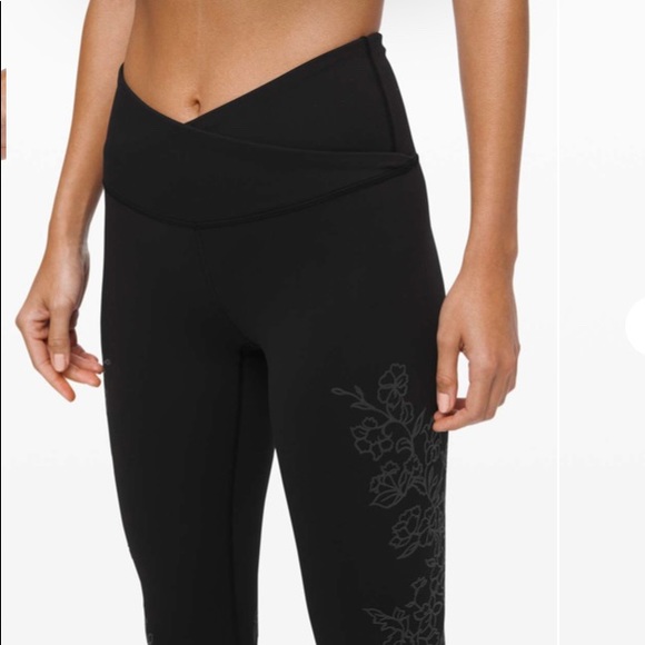 lululemon Everlux Always On HR Tight 28” Flocked Black Size 4 NWT - Picture 3 of 7